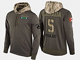 Nike Canucks 5 Derrick Pouliot Olive Salute To Service Pullover Hoodie,baseball caps,new era cap wholesale,wholesale hats